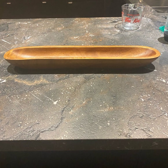 Elegant Wooden Baguette Serving Tray - Picture 1 of 4